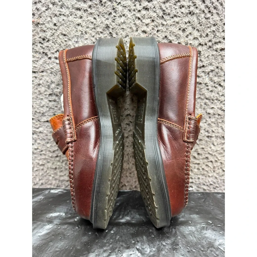 Dr. Martens Penton Classic Calf Leather Loafers Brown Amber Womens Size 5 US